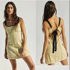 Free People Pampas Combo Sailor Mini Dress Size Large NWOT